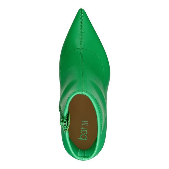 BAR III Womens Green Stretch Comfort Olevia Pointed Toe Flare Booties 5.5 M - Picture 3 of 4